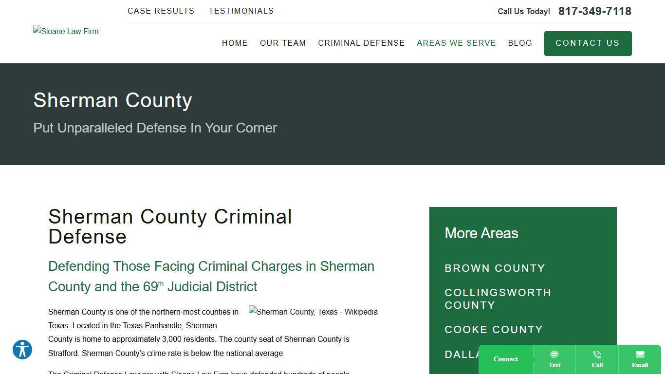 Sherman County | Sloane Law Firm