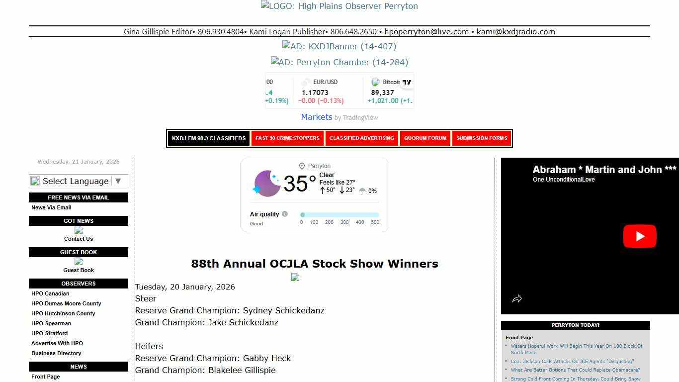 88th Annual OCJLA Stock Show January 16